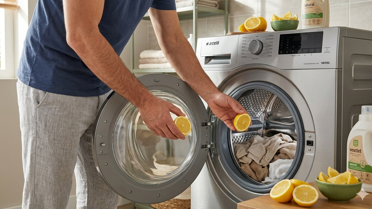 Limonu çamaşır makinesine koymak aslında bu denli etkiliymiş