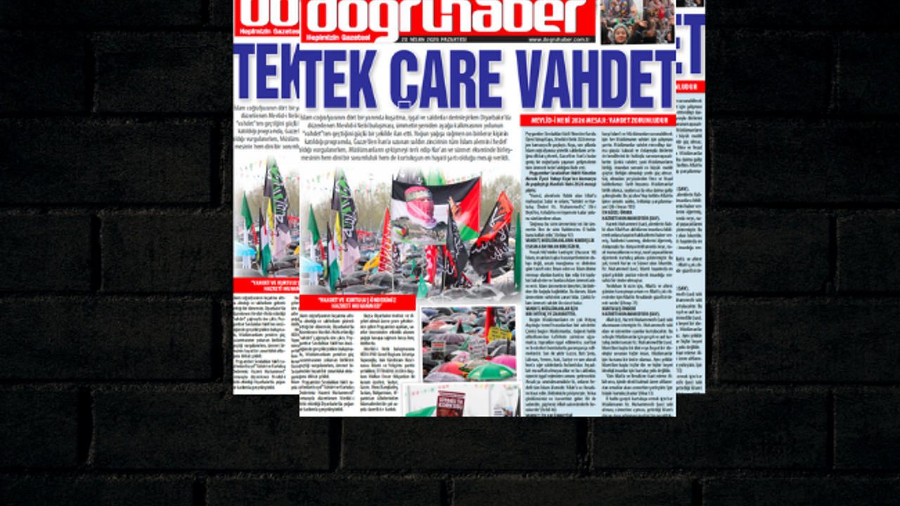 DİYARBAKIR’DAN KUŞATMA ALTINDAKİ ÜMMETE ÇAĞRI: TEK ÇARE VAHDET