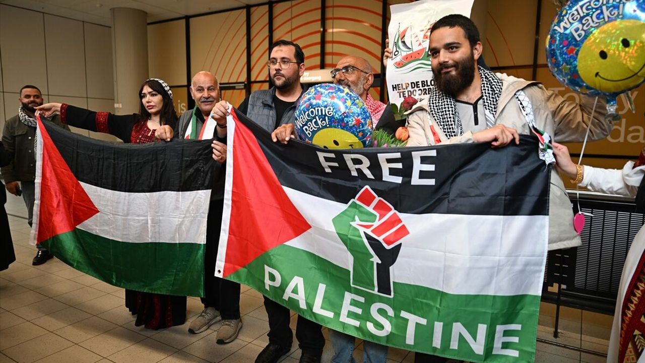Sumud Filosunun Hollandalı aktivistleri ülkelerine döndü