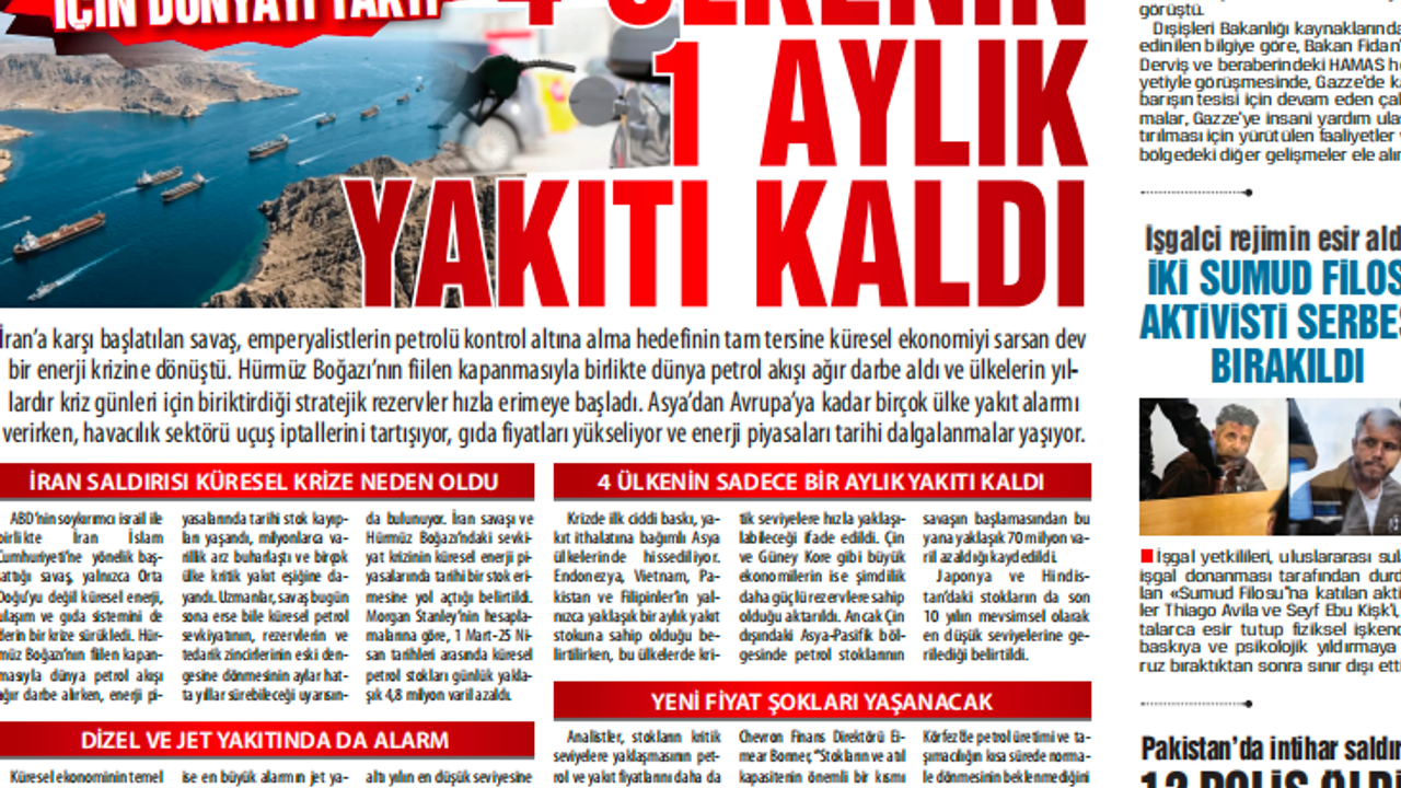 ABD PETROLE ÇÖKMEK İÇİN DÜNYAYI YAKTI, 4 ÜLKENİN 1 AYLIK YAKITI KALDI