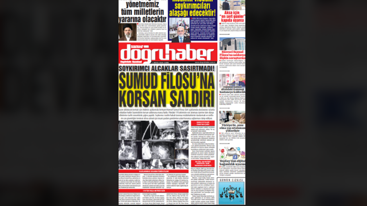 SOYKIRIMCI ALÇAKLAR ŞAŞIRTMADI! SUMUD FİLOSU’NA KORSAN SALDIRI