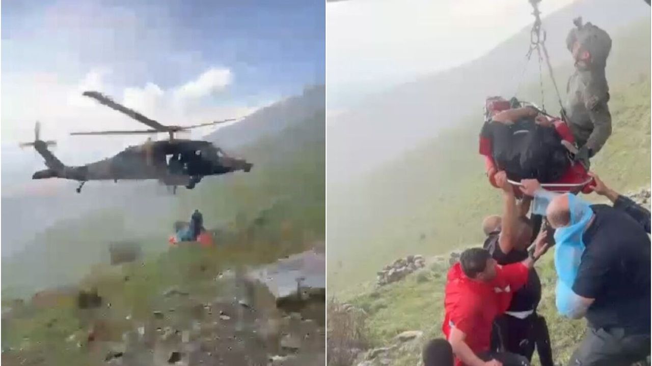 Mantar toplarken kalp krizi geçirdi: Sarp araziden işte böyle kurtarıldı!