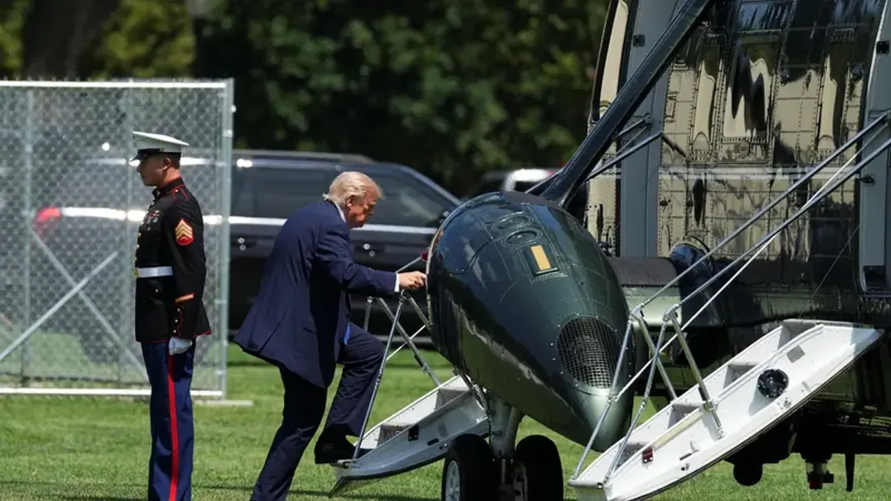 Trump'ı taşıyan helikopter alarmı!