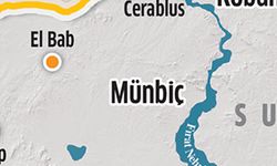 Münbiç`te PYD/PKK protesto edildi