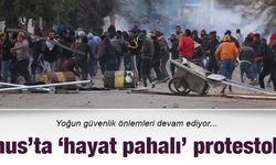 Tunus`ta hayat pahalı` protestoları