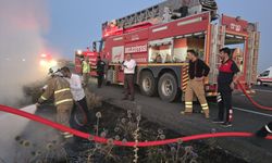 Şırnak'ta seyir halindeyken alev alan cipin sürücüsü öldü