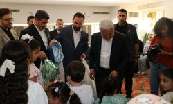 Yapıcıoğlu, Filistinli ailelerle bayramlaştı