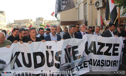 Gazze için yürüyüş ve basın açıklaması düzenlendi