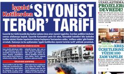 İşgalci Katillerden ‘SİYONİST TERÖR’ TARİFİ