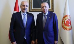 Cumhurbaşkanı Erdoğan, TBMM Başkanı Kurtulmuş ile bir araya geldi