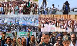 Yemen'de yüz binler Gazze için yürüdü!
