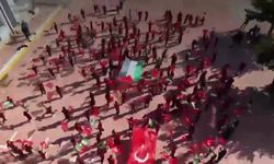 Sivas'ta öğrencilerden çok klas Gazze kareografisi