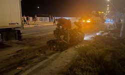 Tırla çarpışan traktördeki karı koca öldü