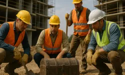 İşçiler restorasyon yaparken hazine buldu