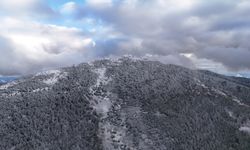 Dürtmen Dağı'nda kar etkili oldu