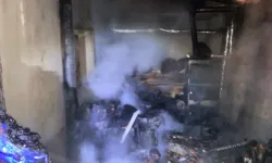 Evdeki kalorifer kazanı bomba gibi patladı