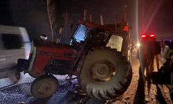Traktör ile cip çarpıştı! Yaralılar var