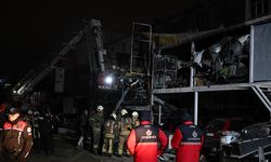 Oto sanayi sitesinde çıkan yangında bir kişi hayatını kaybetti