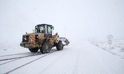 Muş'ta kar ulaşımı aksattı