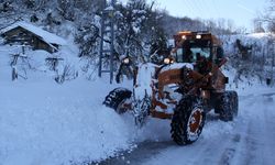 Sinop'ta kar kalınlığı bir metreye ulaştı