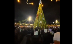 Halk susuz, Belediye ''Noel'' eğlencesinde