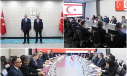 Bakan Tekin KKTC'li mevkidaşı Çavuşoğlu ile bir araya geldi