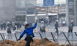 Polis ve çiftçiler arasında çatışma!