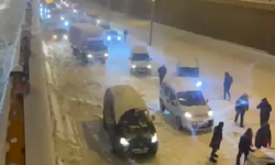 Diyarbakır'da araçlar yolda kaldı!