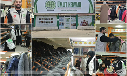 Umut Kervanı'ndan yüzlerce ihtiyaç sahibi çocuğa bot ve mont desteği