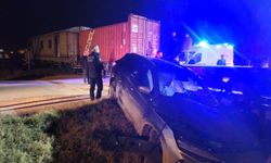 Malatya'da tren otomobile çarptı!