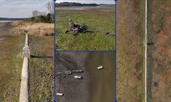 Su seviyesinin düşmesiyle tarihi yapıların kalıntıları ortaya çıktı!