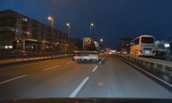 Seyir halindeki vincin tekerleği çıktı