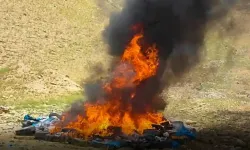 Afganistan'ın Helmand eyaletinde uyuşturucu üretim tesisi imha edildi