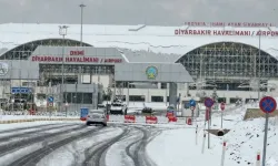 Diyarbakır Havalimanı'nda "kar temizliği" tartışması!
