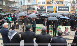 Batman halkı yağmura rağmen Gazze ve Kudüs için yürüdü