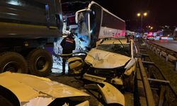 Anadolu Otoyolu'nda feci kaza!
