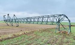 Mardin'de akılalmaz olay! Elektrik direkleri devrildi