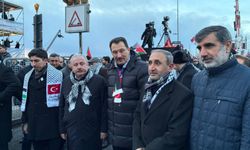 HÜDA PAR Genel Başkan Vekili Demir, Galata’daki Gazze yürüyüşüne katıldı