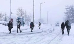 İki ilde eğitime kar engeli