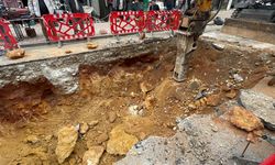 Altyapı çalışması sırasında insana ait kemikler bulundu