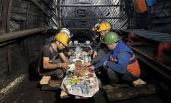 Maden işçileri ilk sahurlarını yerin altında yaptı