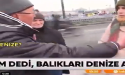 Vegan zorbalık: Balıkçının zorla tuttuğu tüm balıkları denize döktü