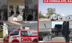 Pakistanlılar ABD Konsolosluğu'nu yaktı: Ölüler var