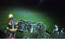 Otomobil şarampole devrildi: 1 ölü, 6 yaralı