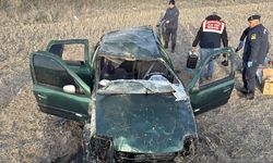 Takla atan otomobildeki 1 kişi öldü, 2 kişi yaralandı