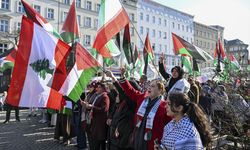 Berlin'de Filistin'e destek gösterisi yapıldı