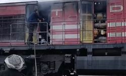 Elazığ’da Yük Treninde Korkutan Yangın!