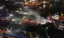 Kuru yük gemisinde korkutan yangın!