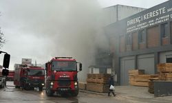 Kereste imalathanesinde yangın!