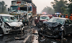 Katliam gibi kaza: 13 ölü 30 yaralı!